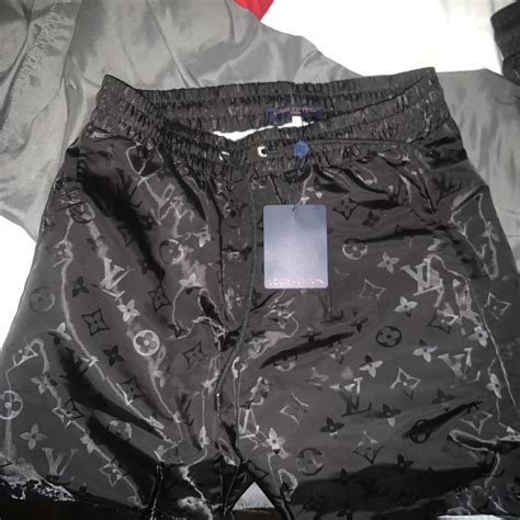 black louis vuitton shorts